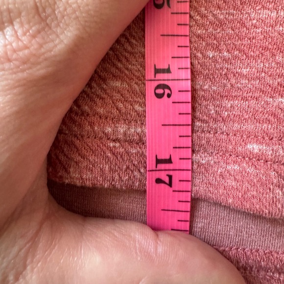 Buffbunny Collection Pink Heathered Cropped Sweatshirt Pullover XXL Womens - Picture 6 of 8